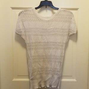 White sweater top